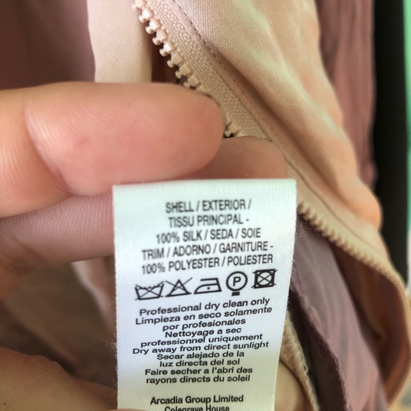 Topshop Silk Bomber Jacket Sz UK 12 / Euro 40 - Picture 4 of 8